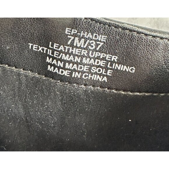 ENZO‎ ANGIOLINI Womens Size 7 Black Leather Ankle Bootie Heeled Boot - Picture 8 of 10